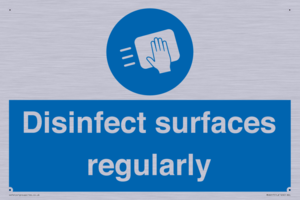 Disinfect surfaces regularly